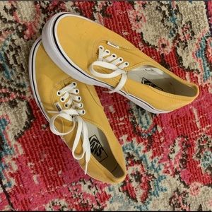 Cute yellow classic vans